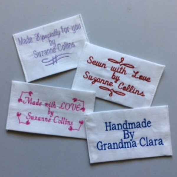 Personalized Quilt Labels 3"x5"