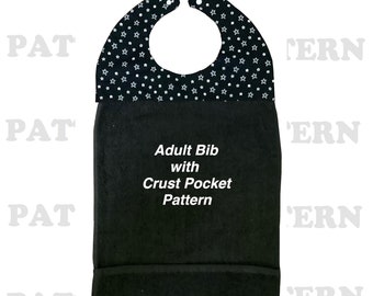 Adult Bib with Crust Pocket Pattern