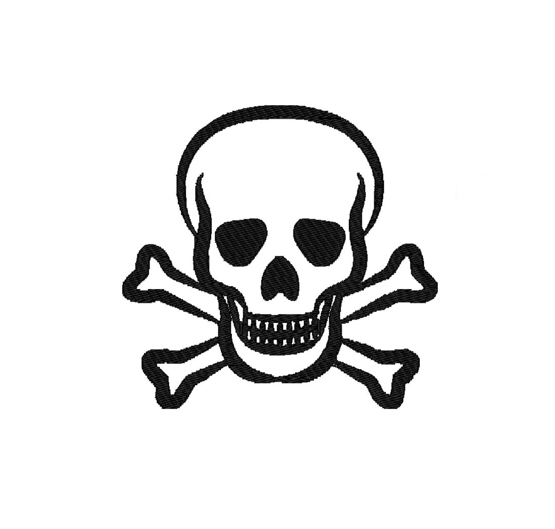 Skeleton Design for Machine Embroidery in 3 Sizes - Instant Download - Etsy