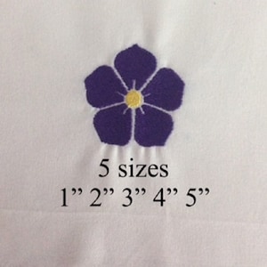 Flower Design for Machine Embroidery in 5 sizes - Instant Download
