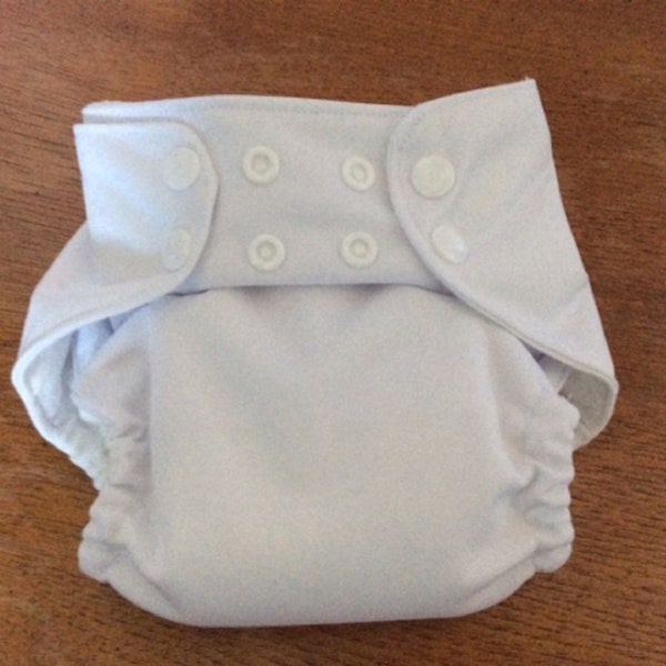 All in One Fitted Cloth Diaper w/soaker fits 7-16 lbs