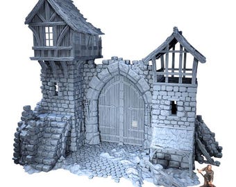 Fantasy Ruined Gate | 3D Printed Terrain for Tabletop Games