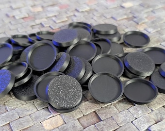 Bulk Miniature Bases | 25mm & 32mm Round Bases for Wargaming and Tabletop RPGs
