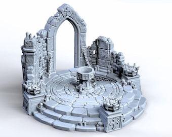 Dark Summoning Font Terrain | Fantasy Ritual Site for Tabletop RPGs