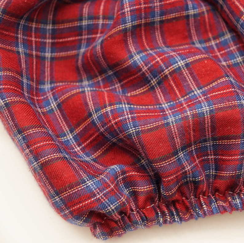 Red tartan baby bloomers Baby bloomers baby girl clothes cake smash outfit girl