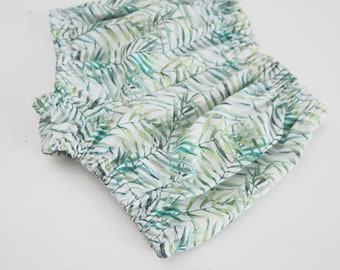 Baby bloomers, baby girl bloomer shorts, palm leaf
