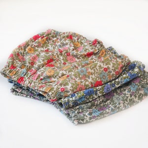 Floral Baby Bloomers | Red, Lilac, Blue Nappy Covers | Gender Neutral Children&#39;s Diaper Cover & Shorts