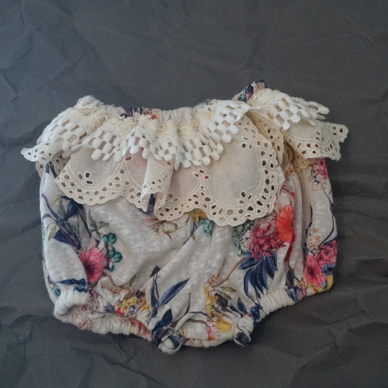 baby girl clothes Baby bloomers boho baby cake smash outfit girl Floral baby bloomers 1-2yrs