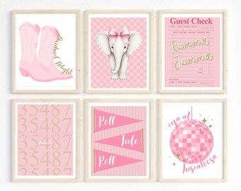 University of Alabama Wall Art Prints: BAMA Dorm Decor (Set of 6 Digital Downloads)