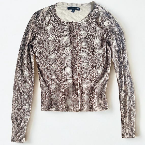 Python Print Cardigan by Express • Snakeskin Butt… - image 1