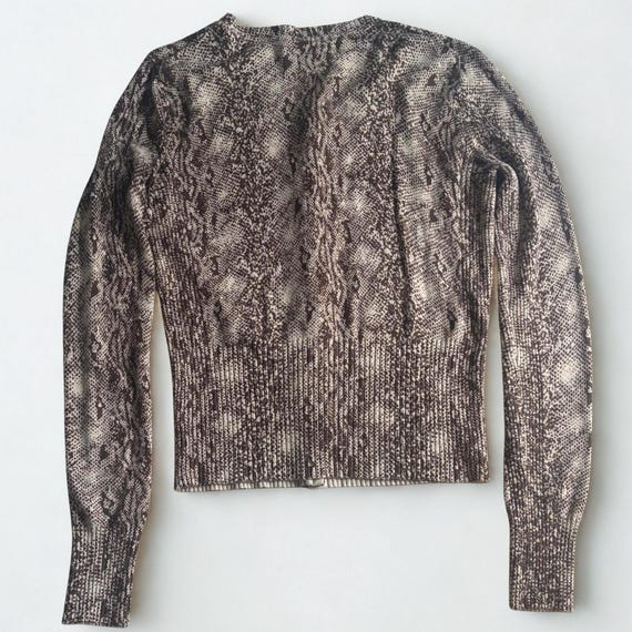 Python Print Cardigan by Express • Snakeskin Butt… - image 2