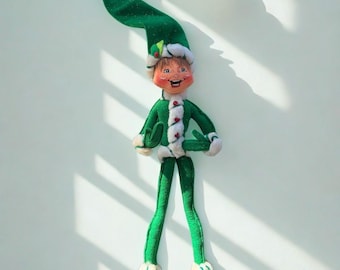 Annalee 30.5” Giant Elf – 2008 Limited Holiday Elf – Oversized Christmas Figure – Rare Collector Piece