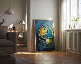 Original Earth Painting - Etsy