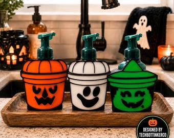 Nostalgic Boo Bucket Halloween Decor | Retro Trick or Treat Bucket | Vintage Inspired Halloween Display | Spooky Fall Decoration