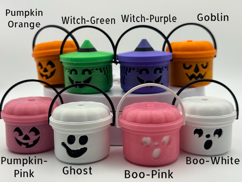 Mini Halloween Boo Bucket | Tiered Tray Decor | Halloween Party Favor ...