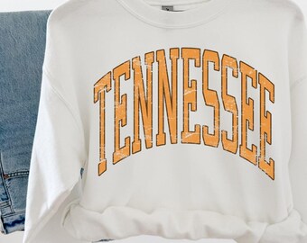 Distressed Tennessee Hoodie & Sweatshirt - Size S-5XL | Unisex | Gift for TN Fan