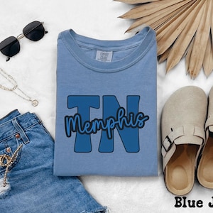 Comfort Colors®  Memphis, Tennessee Tee | Size S-3X | Unisex Relaxed Fit, Cotton Tee | Tigers, Grizzlies