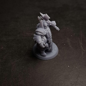 Dwarven Fighter - 28mm Resin Miniature for DnD Tabletop Gaming