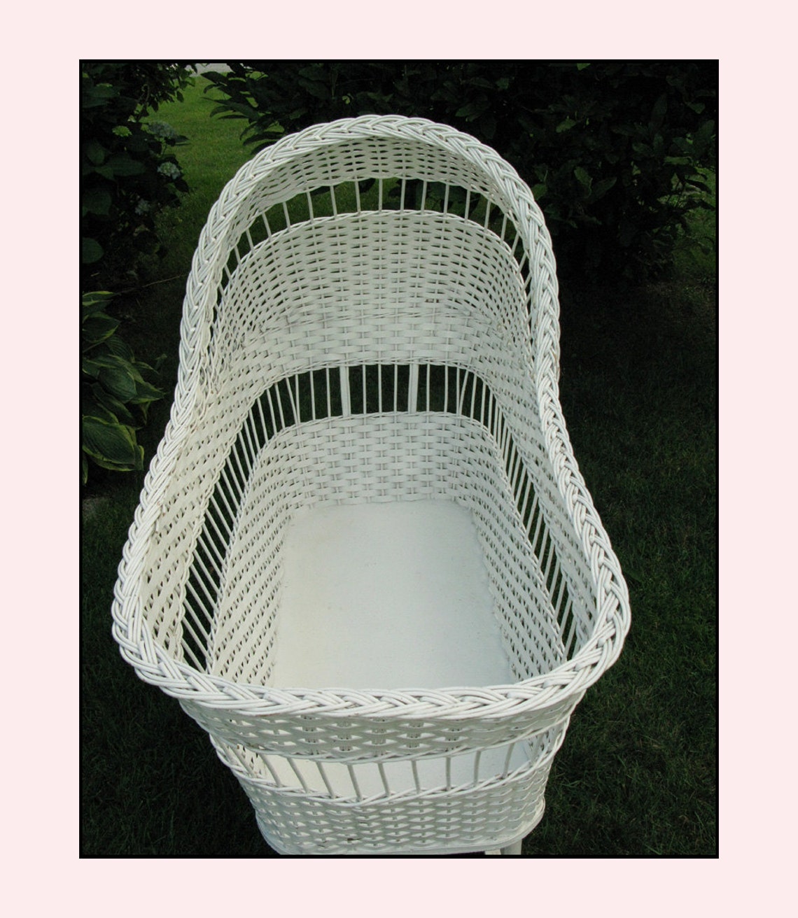 Vintage Wicker Baby For a Shabby Chic Sleep Etsy