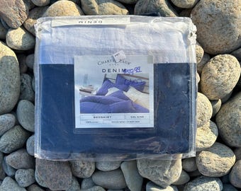 Jupe de lit Charter Club Denim en chambray : California King, 100 % coton, plis creux