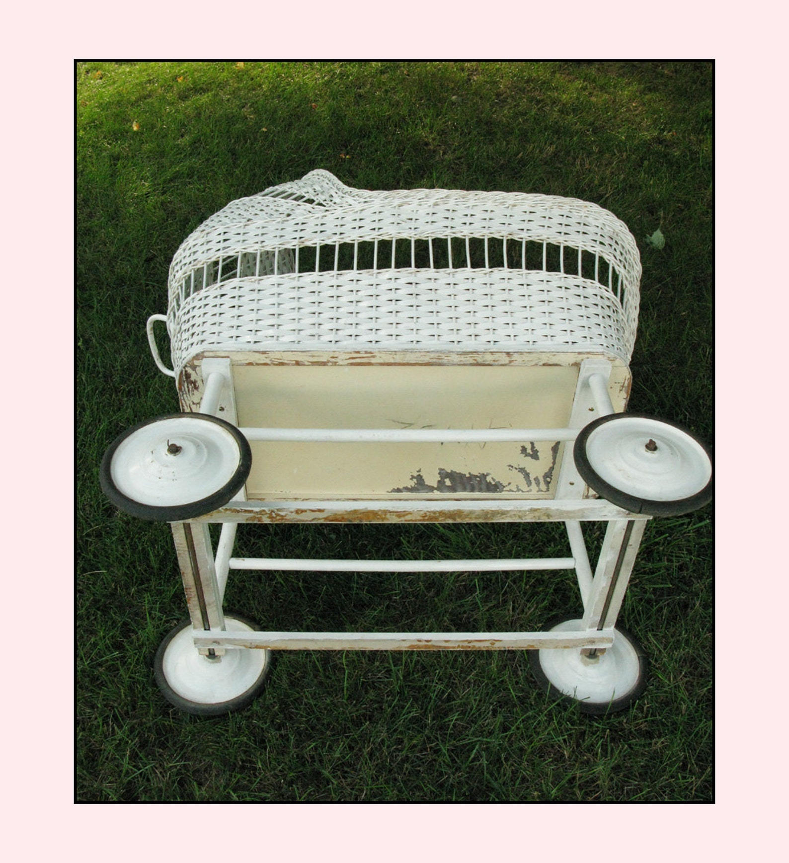 Vintage Wicker Baby For a Shabby Chic Sleep Etsy