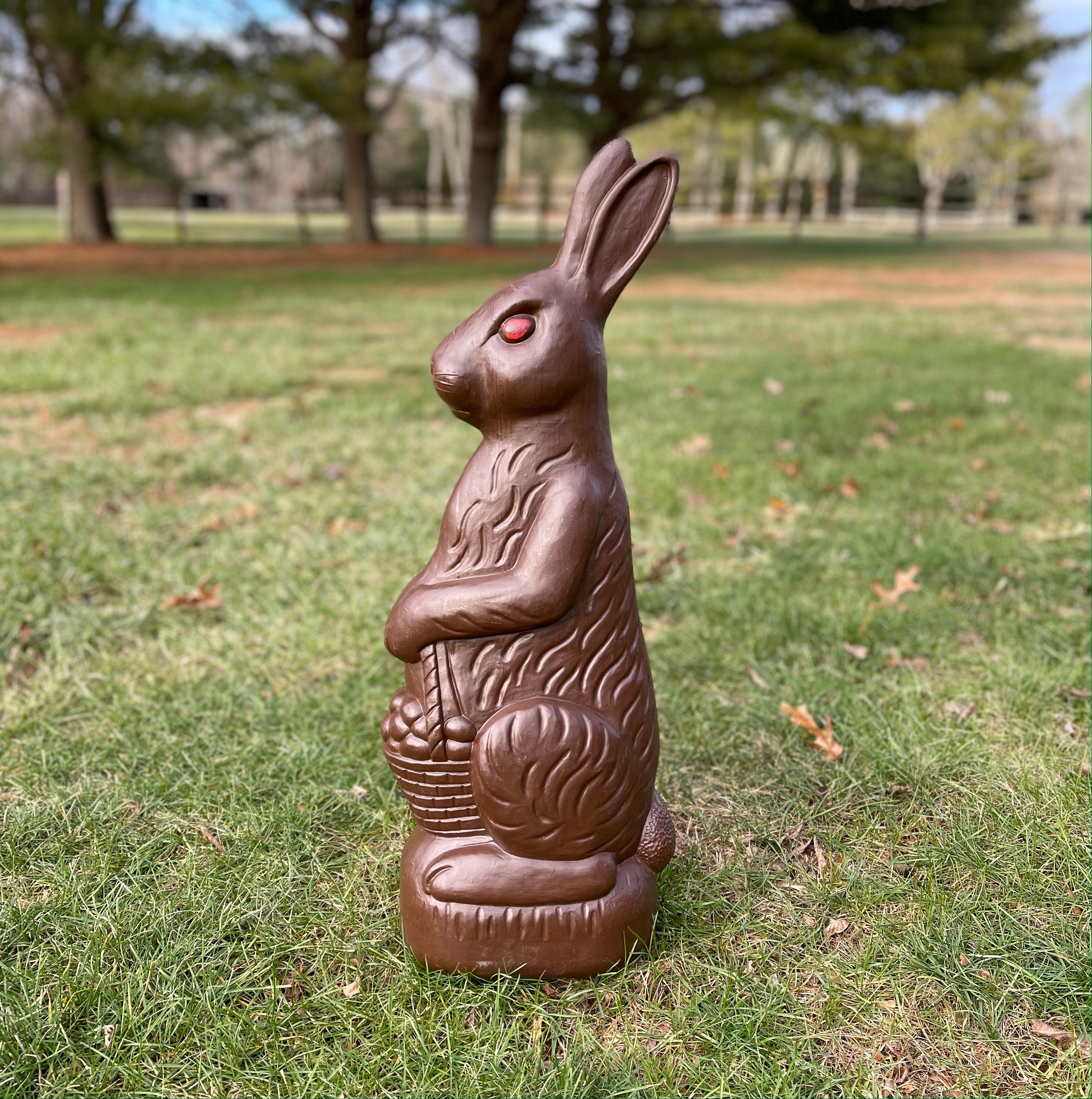 Easter Chocolate Brown Rabbit Blow Mold Id