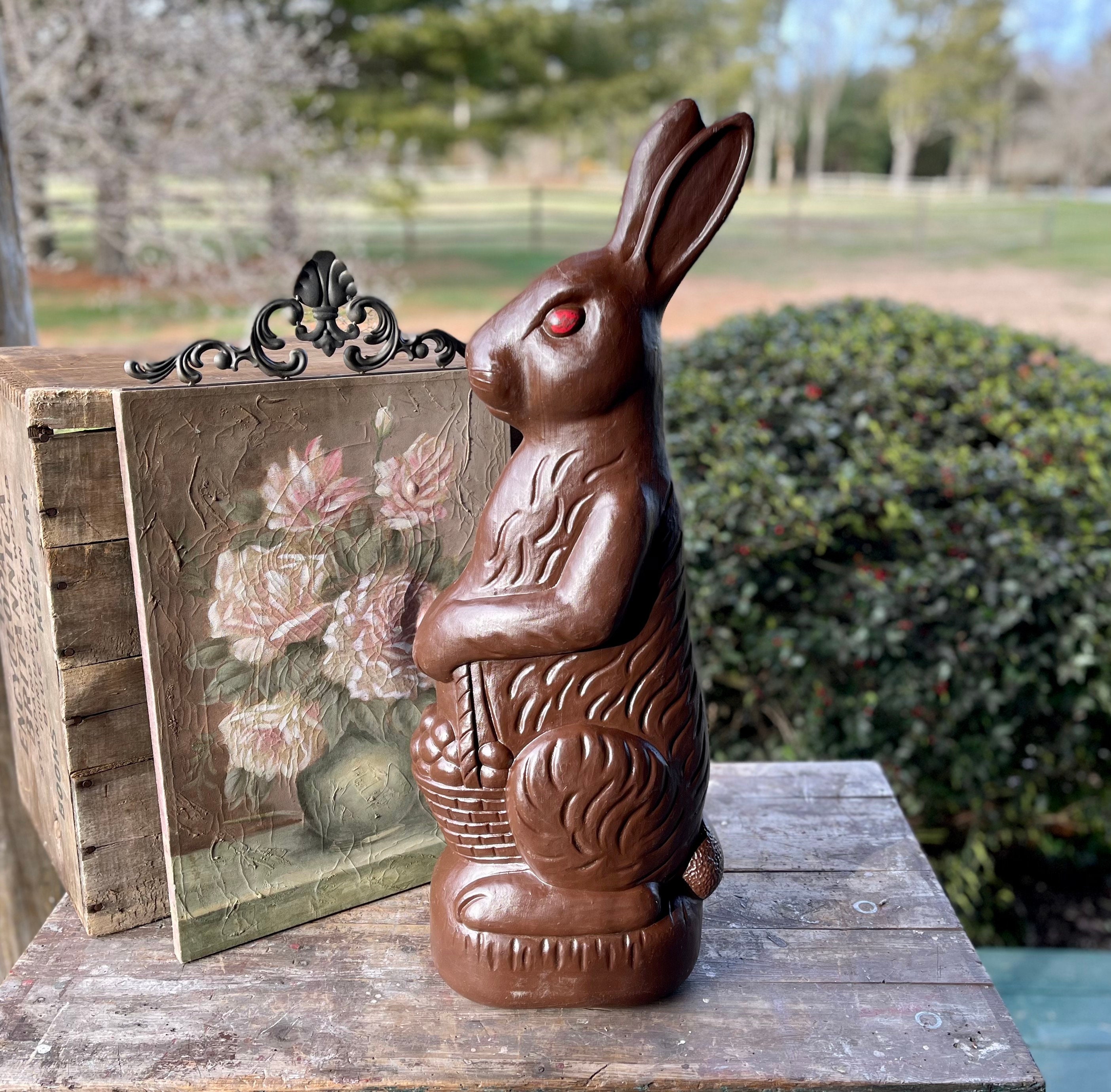 REDUCED / Don Featherstone Vintage Blow Mold Rabbit/ Plastic Etsy