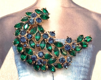 vintage Alfred Philippe Crown Trifari broche strass