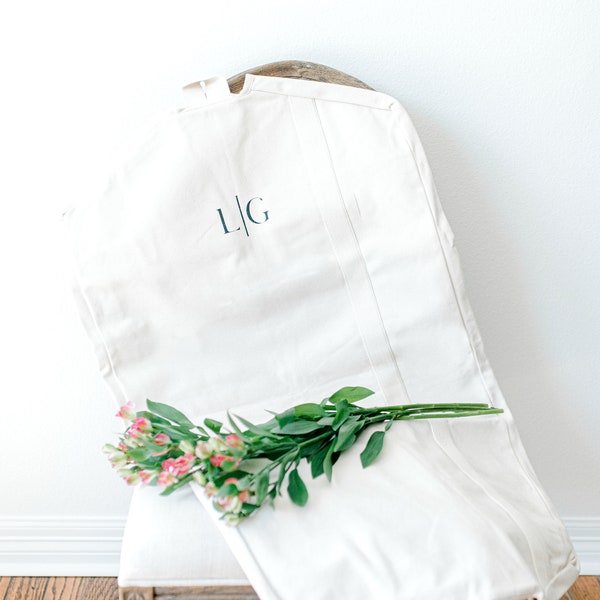 Bridesmaid Gift, Wedding Dress Garment Bag, Gift For Her, Personalize Gift, Travel Bag, Canvas Tote Bag, Bridesmaid Bag, Garment Tote Bag