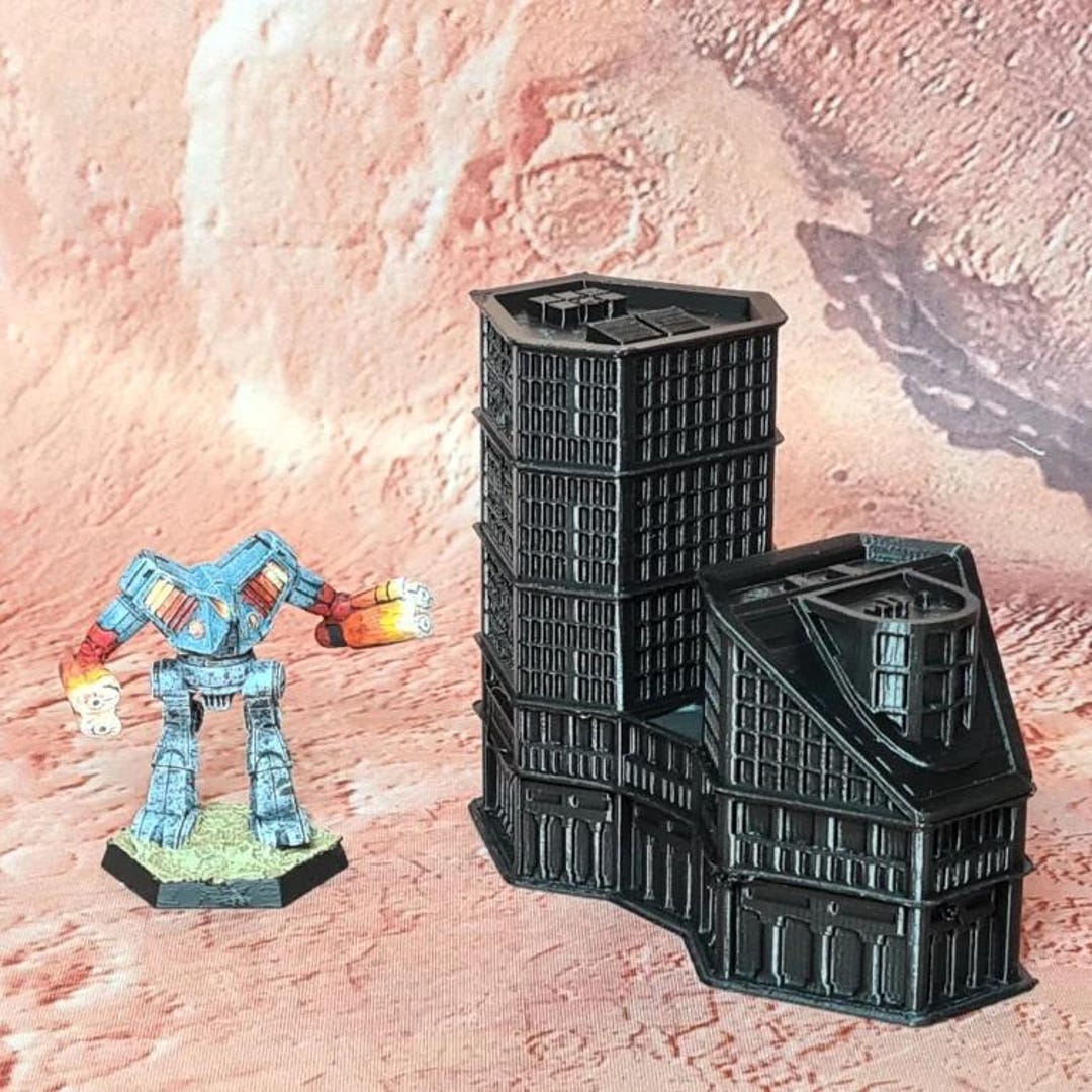 Building 2 in 6mm Scale for Battletech and Alpha Strike - Etsy
