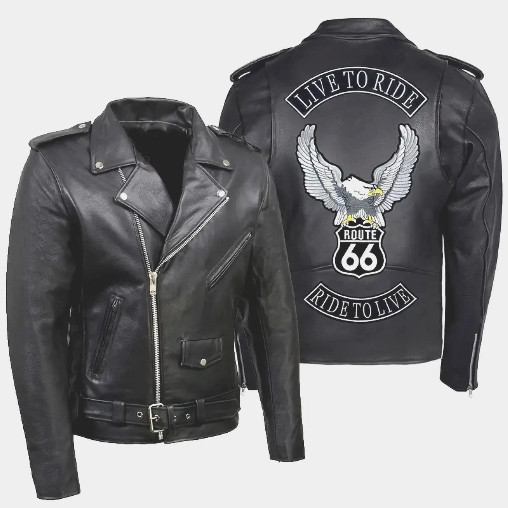 Mens Route 66 Jacket - Etsy