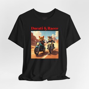 Ducati & Racer Cats Riding Harleys in the desert