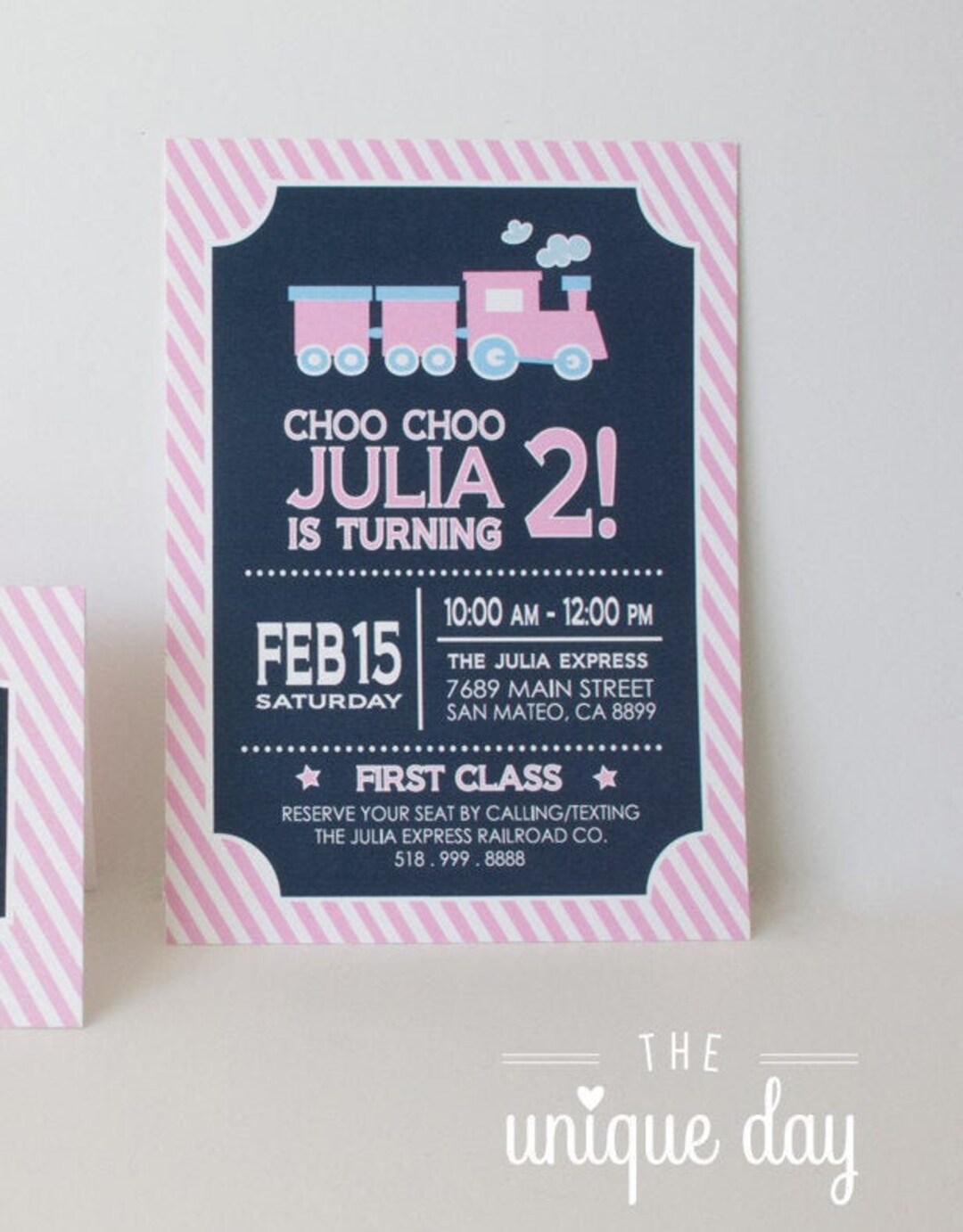 Train Invitation Printed Printable Train Birthday Party - Etsy