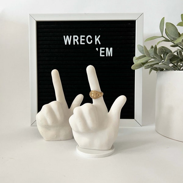 Guns Up Ringhalter - Bonded Marble