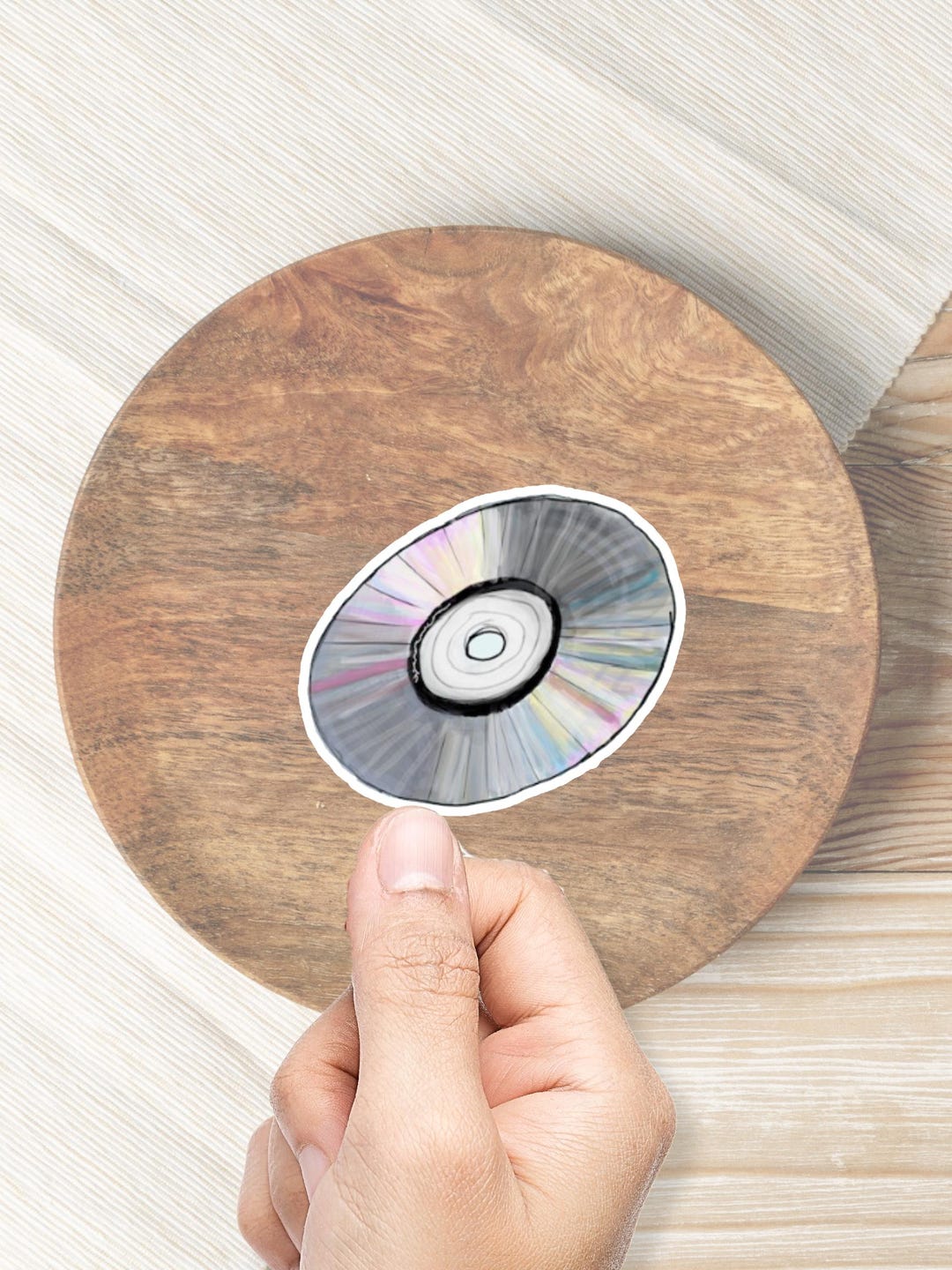 Millenial Sticker CD Sticker for Water Bottle Waterproof Sticker ...