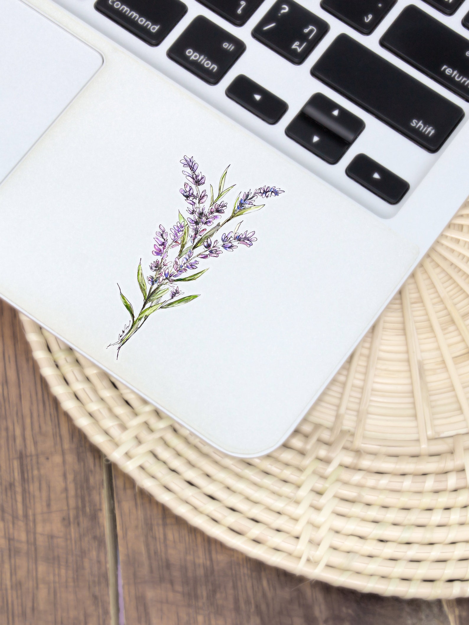 Lavender Sticker for Laptop Decal Flower Sticker for Water Bottle ...