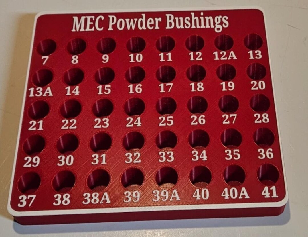 Powder Bushing Rack for MEC Bushings - MEC 9000, Grabber, 600 Jr ...