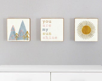 Woodland Nursery decor sun nursery prints boho woodland Nursery Art woodland Nursery Wall Art you are my sunshine art print