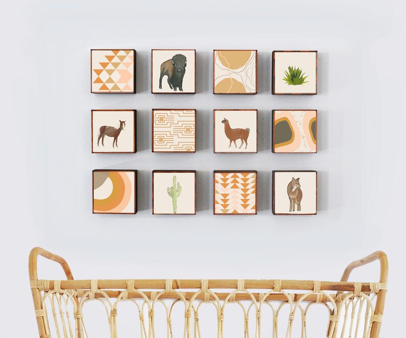 Boho Nursery Art Southwest Nursery Decor Geometric Art for Etsy