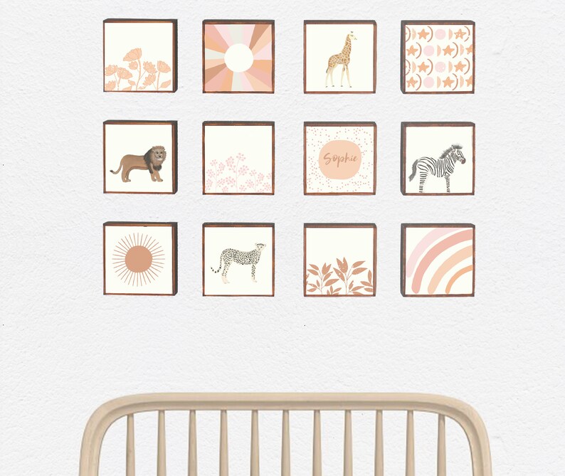 Floral Boho Nursery Nursery Art Baby Girl Nursery Decor Etsy