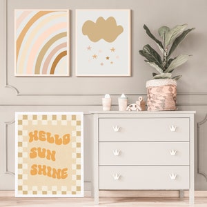 retro sun printable art for boho retro kid room art for hello sunshine art print boho nursery print DIGITAL DOWNLOAD 8x10 11x14 12x16 16x20 image 9