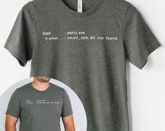 Introvertiertes Humor Shirt - Unbeholfen auf Partys - Lustiges Tech Humor Geschenk