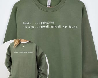 Introvertiertes Humor Shirt - Unbeholfen auf Partys - Lustiges Tech Humor Geschenk