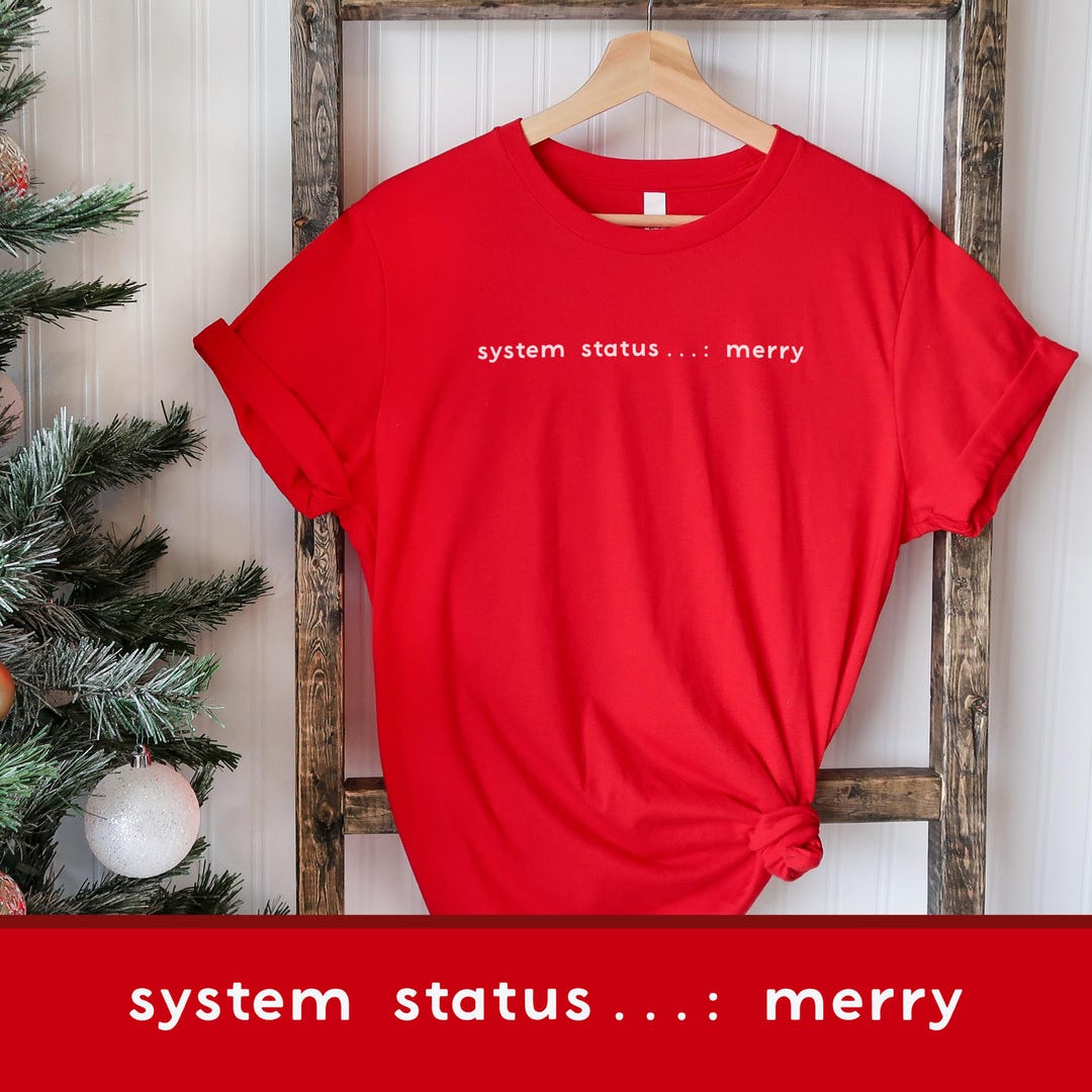 System Status: Ready for Christmas - Minimalist Holiday Introvert Humor ...