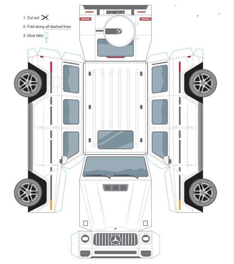Digital Papercraft Car Template – Nissan Skyline R34, Mustang GT ...