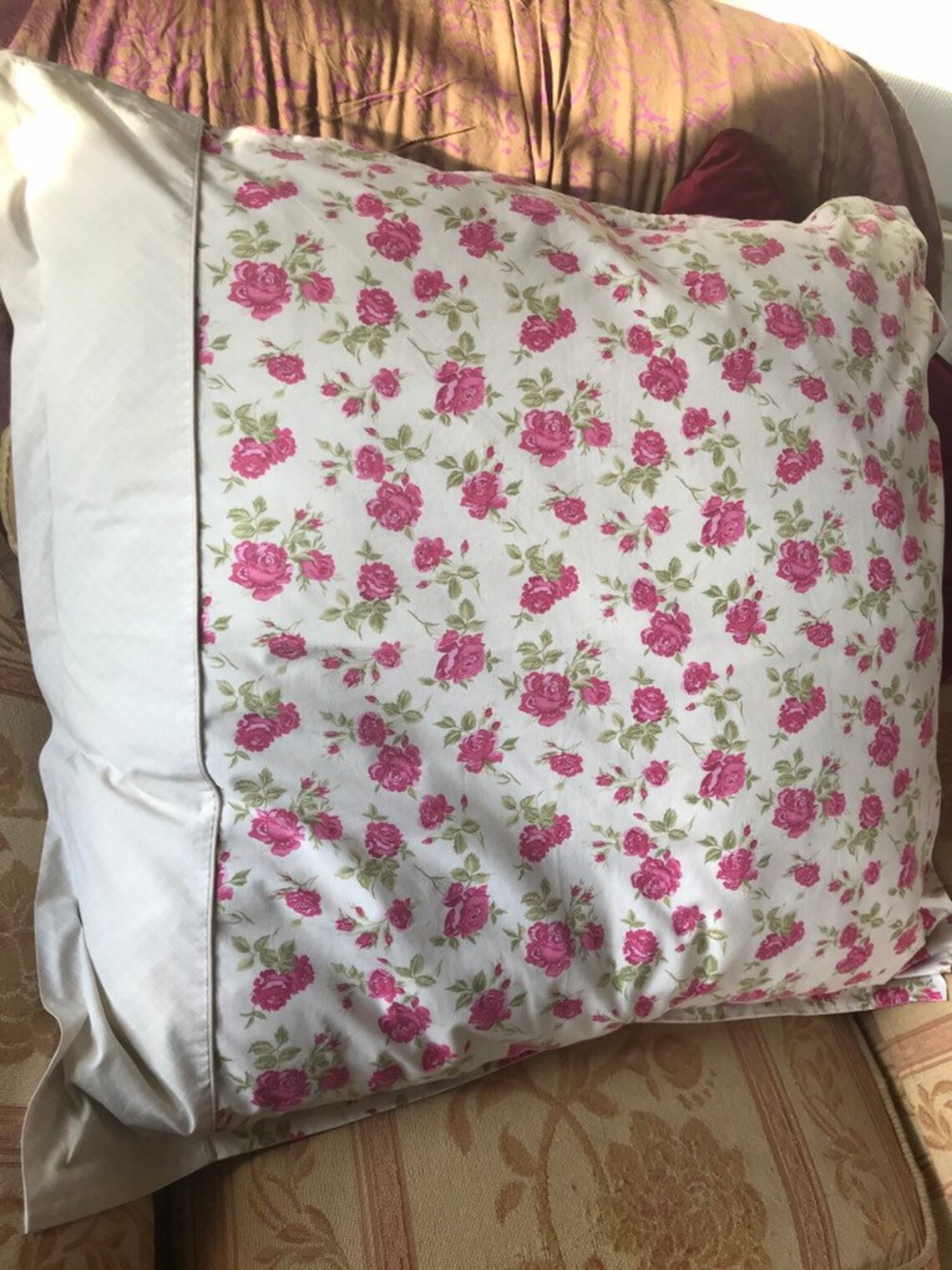 Pair of laura ashley home pink rose pillow sham cases Etsy