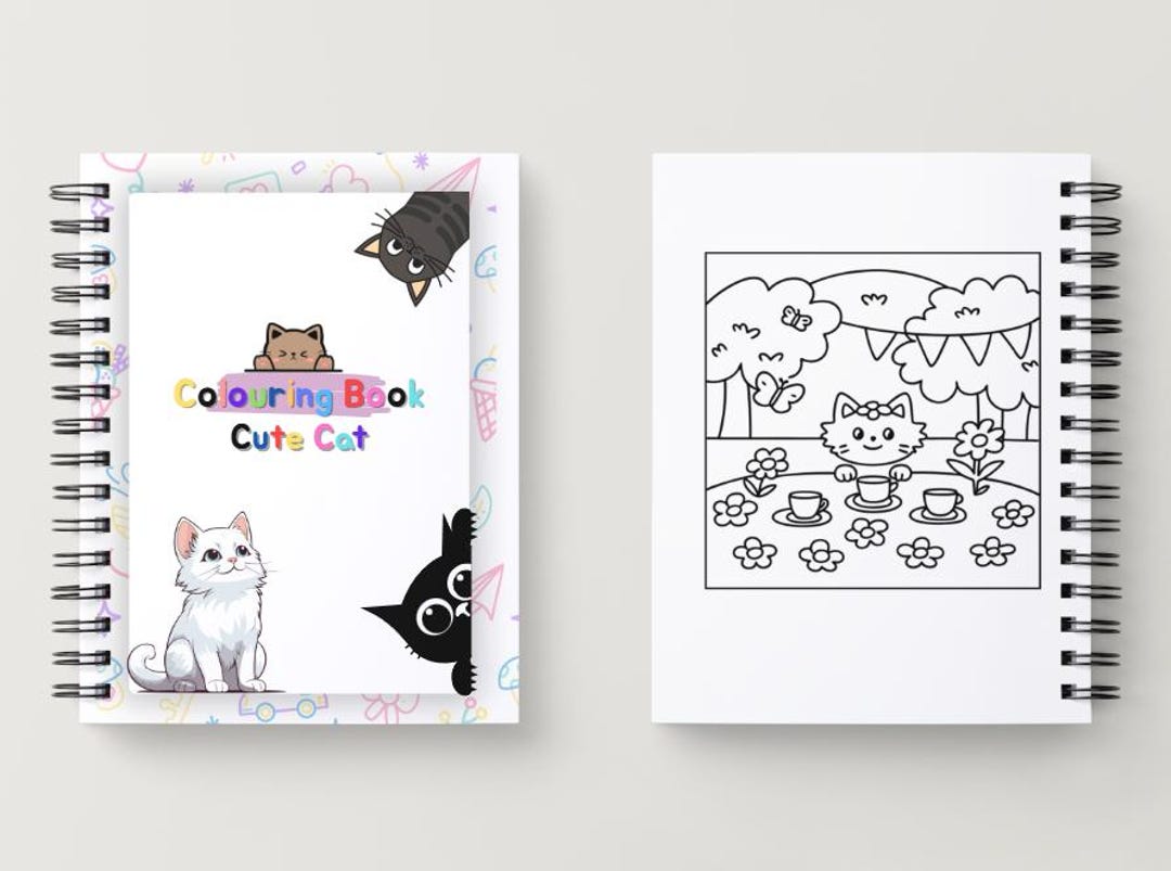 Cute Cats Coloring Book for Kids – Fun & Easy Kitty Designs to Color ...