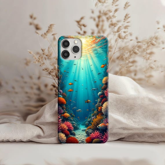 Coral Reef Phone Case: Underwater Ocean Art, Marine Life Design Coral Reef Phone Case: Underwater Ocean Art, Marine Life Design