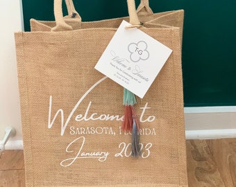 Customized Wedding Welcome Tote Bags