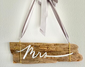 Mr & Mrs Signs for Contemporary, Rustic, Rustic Chic Wedding